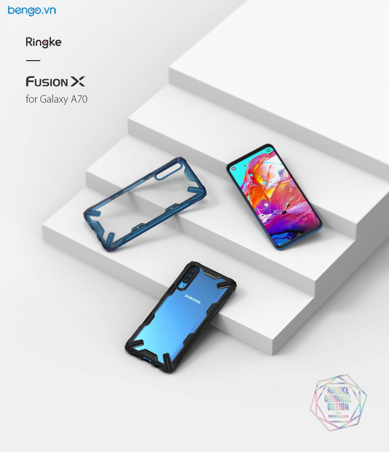 Ốp lưng Samsung Galaxy A70 RINGKE Fusion X