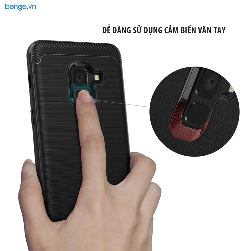Ốp lưng Samsung Galaxy A8 Plus RINGKE Onyx