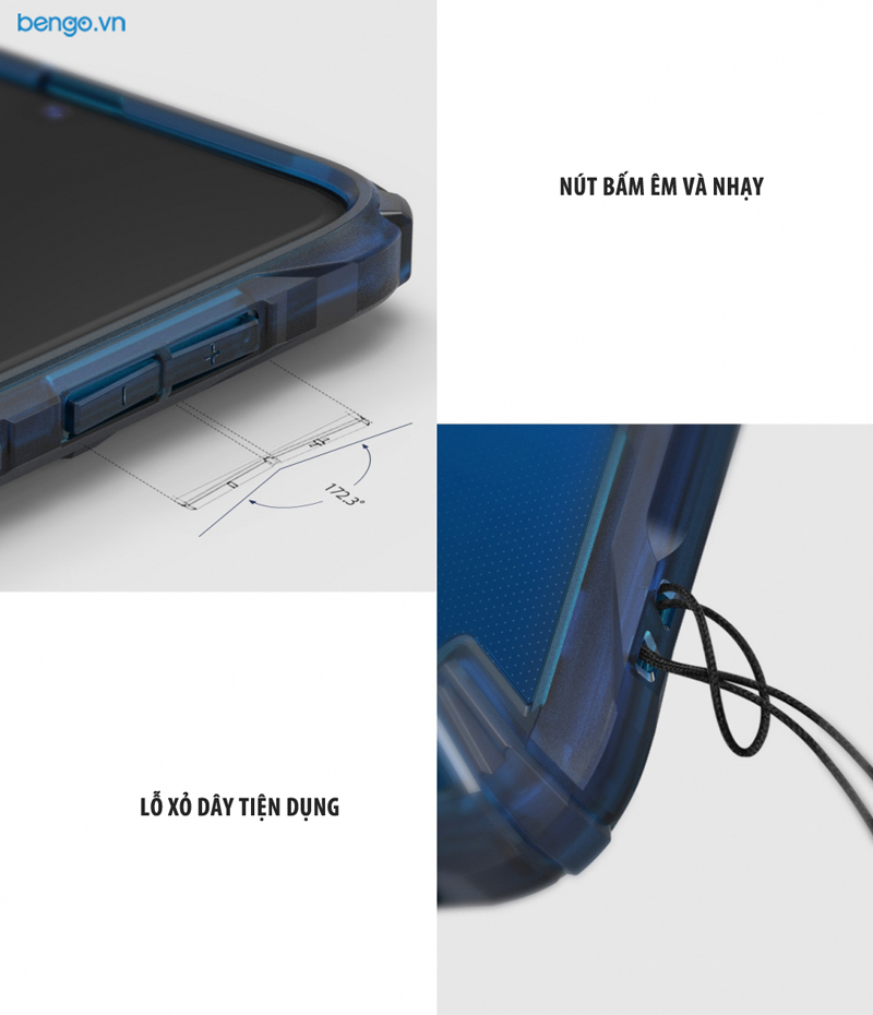 Ốp lưng Samsung Galaxy A50 RINGKE Fusion X