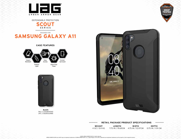 Ốp lưng Samsung Galaxy A11 2020 UAG Scout