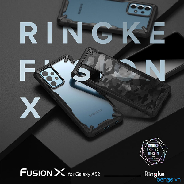 Ốp lưng Samsung Galaxy A52 5G Ringke Fusion X