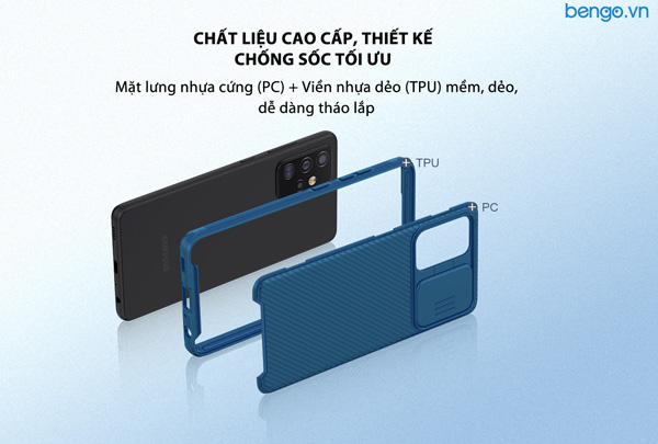 Ốp lưng Samsung Galaxy A72 5G NILLKIN CamShield Pro Case