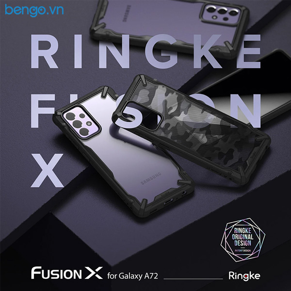 Ốp lưng Samsung Galaxy A72 5G Ringke Fusion X