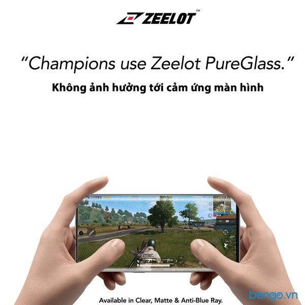 Dán Cường Lực Samsung Galaxy Note 10 Plus Loca UV Zeelot PureGlass 3D Chống vân tay