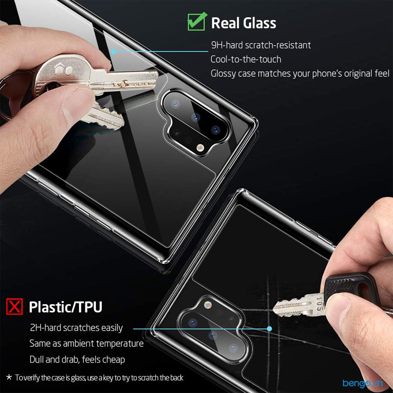Ốp lưng Samsung Galaxy Note 10 Plus ESR Mimic Tempered Glass Ốp lưng Samsung Galaxy Note 10 Plus ESR Mimic Tempered Glass