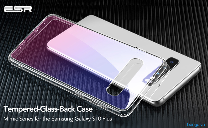 Ốp lưng Samsung Galaxy S10 Plus ESR Mimic Tempered Glass