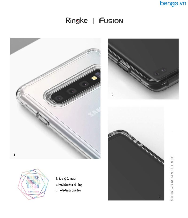 Ốp lưng Samsung Galaxy S10 Plus RINGKE Fusion