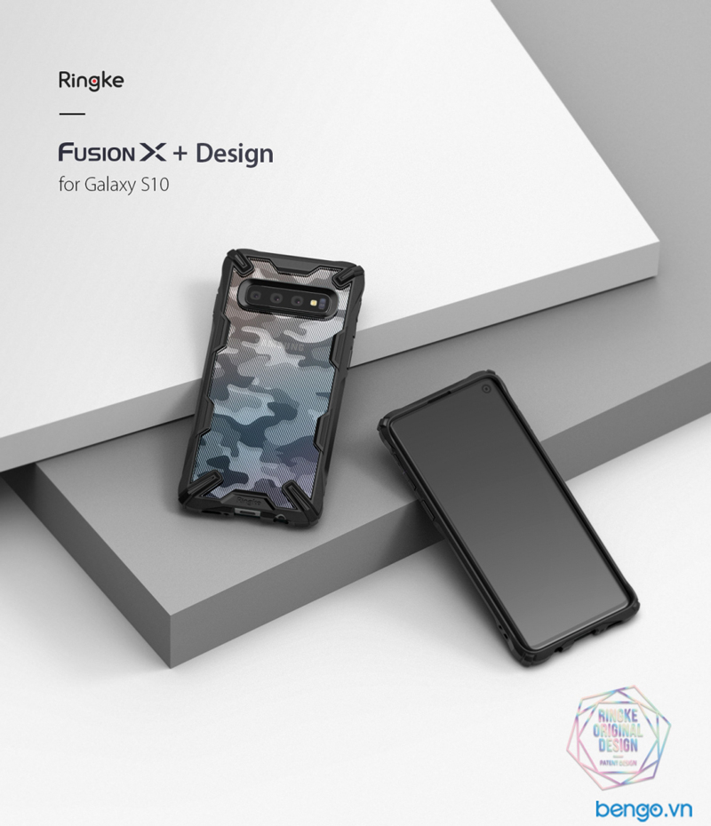 Ốp lưng Samsung Galaxy S10 RINGKE Fusion X Design