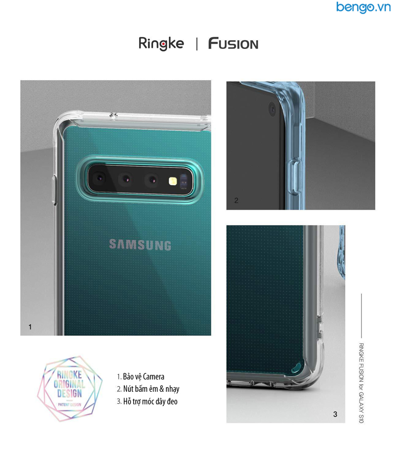Ốp lưng Samsung Galaxy S10 RINGKE Fusion