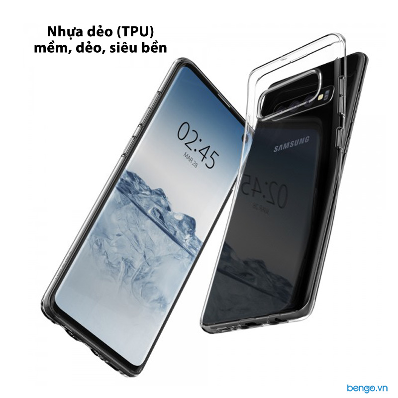 Ốp lưng Samsung Galaxy S10 Spigen Crystal Flex