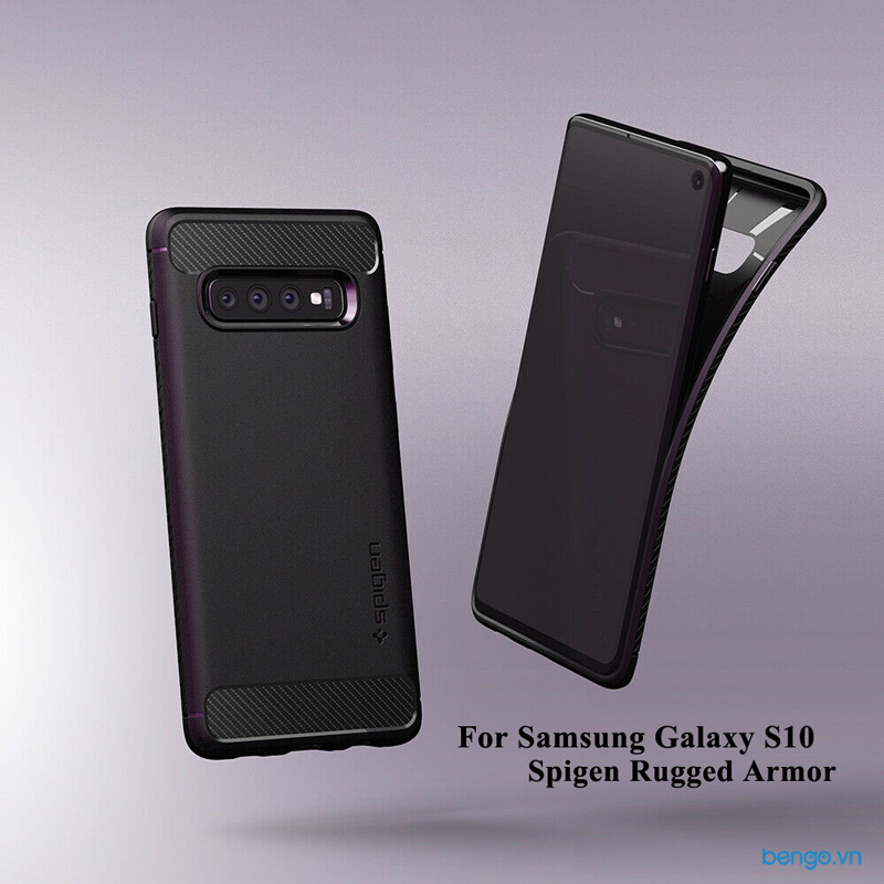 Ốp lưng Samsung Galaxy S10 Spigen Rugged Armor