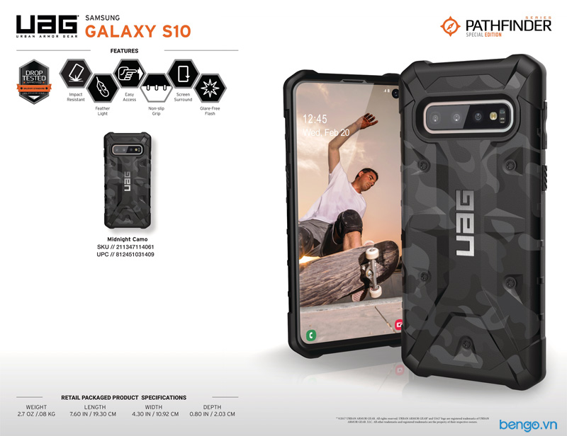 Ốp lưng Samsung Galaxy S10 UAG Pathfinder SE Camo