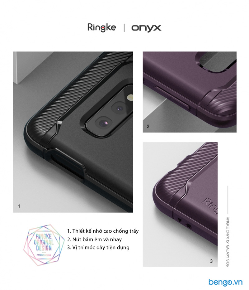 Ốp lưng Samsung Galaxy S10e RINGKE Onyx