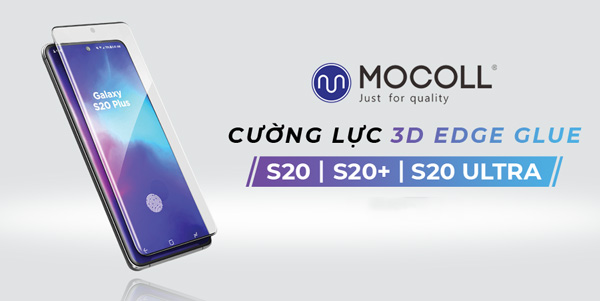 Dán cường lực Samsung Galaxy S20 Ultra MOCOLL 3D Edge Glue Full màn hình