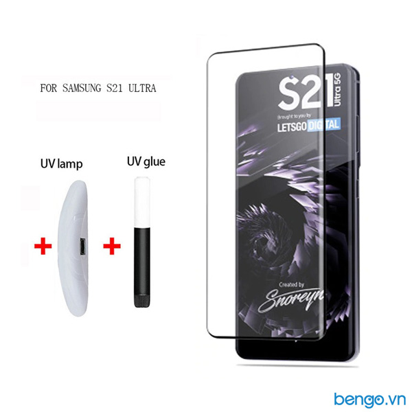 Dán cường lực Samsung Galaxy S21 Ultra 5G 3D full keo UV