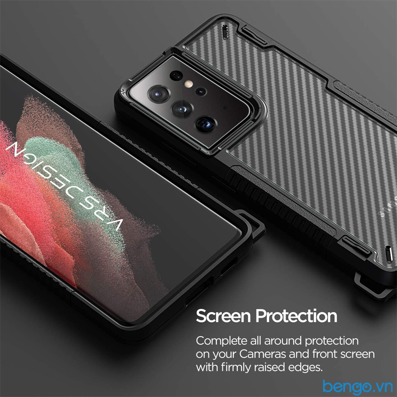 Ốp lưng Samsung Galaxy S21 Ultra VRS Design Crystal Mixx Pro