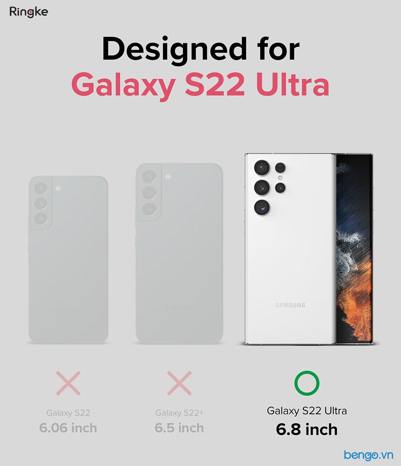 Ốp lưng Ringke Fusion X Samsung Galaxy S22 Ultra