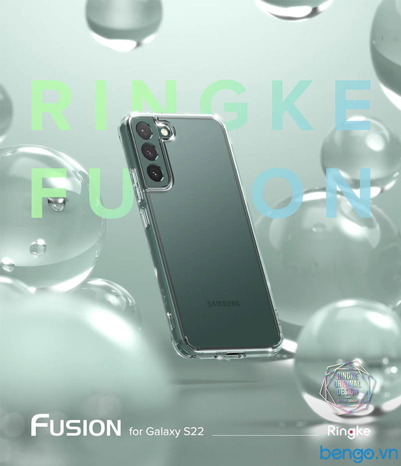 Ốp lưng Samsung Galaxy S22 Ringke Fusion