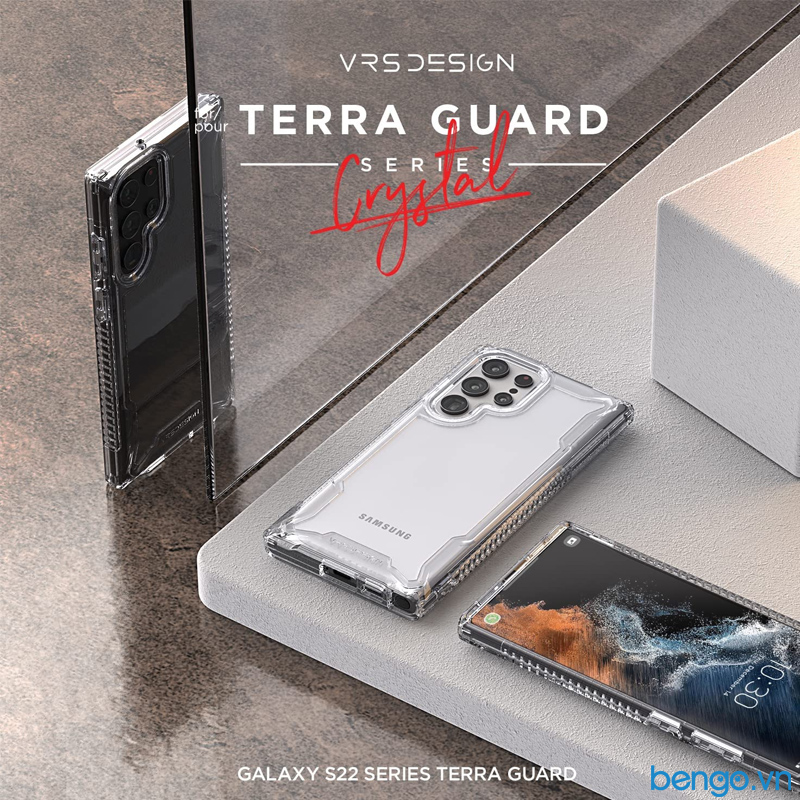 Ốp lưng Samsung Galaxy S22 VRS Design Terra Guard Crystal