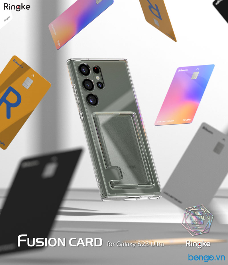 Ốp lưng Samsung Galaxy S23 Ultra Ringke Fusion Card
