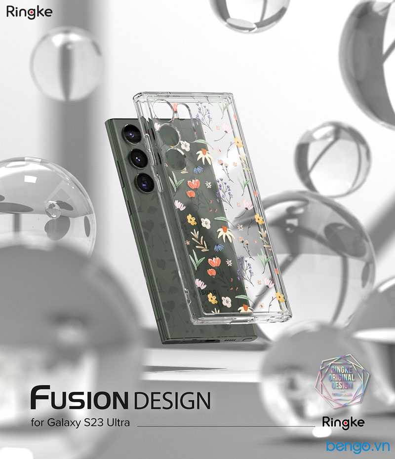 Ốp lưng Samsung Galaxy S23 Ultra RINGKE Fusion Design
