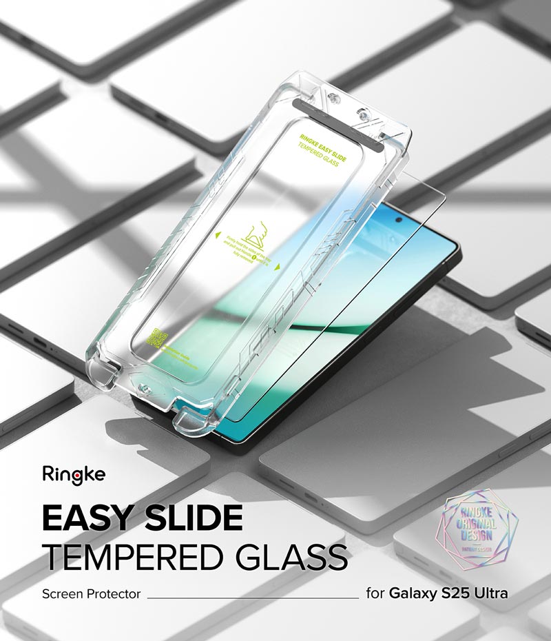 Dán cường lực Samsung Galaxy S25 Ultra RINGKE Easy Slide Tempered Glass