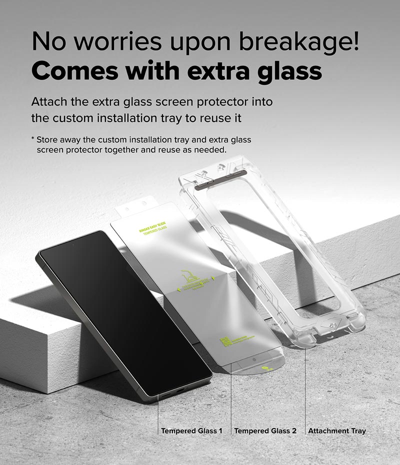 Dán cường lực Samsung Galaxy S25 Ultra RINGKE Easy Slide Tempered Glass
