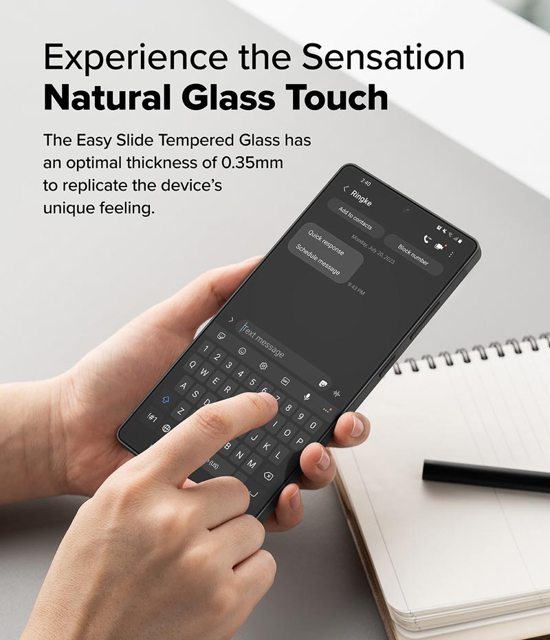 Dán cường lực Samsung Galaxy S25 Ultra RINGKE Easy Slide Tempered Glass