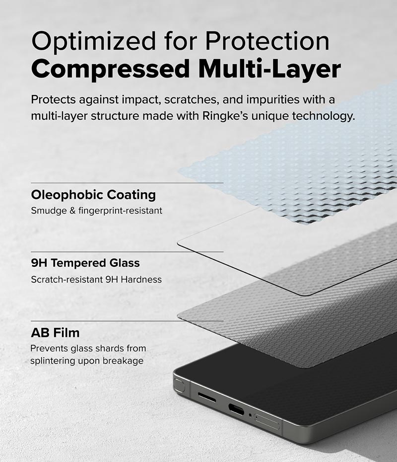 Dán cường lực Samsung Galaxy S25 Ultra RINGKE Easy Slide Tempered Glass