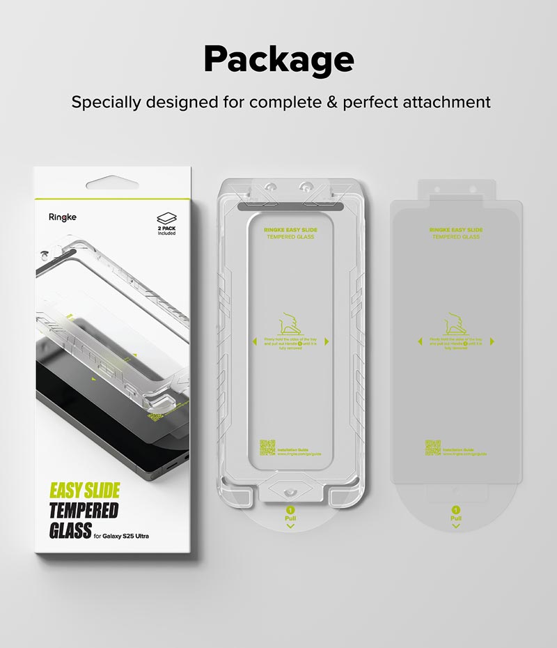 Dán cường lực Samsung Galaxy S25 Ultra RINGKE Easy Slide Tempered Glass