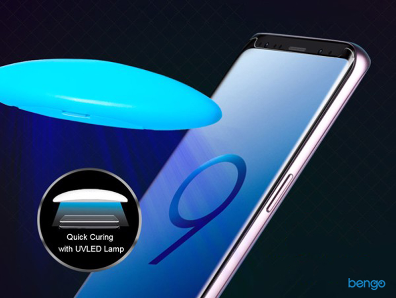 Dán cường lực Samsung Galaxy S9 Plus Full keo UV