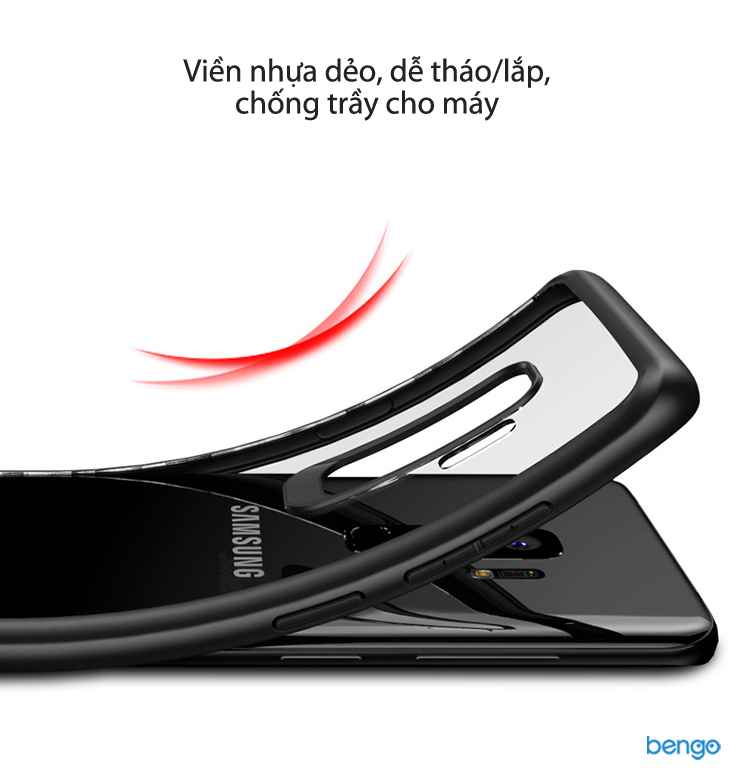 Ốp lưng Samsung Galaxy S9 Plus IPAKY trong suốt viền nhựa dẻo