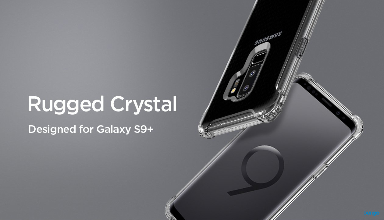 Ốp lưng Samsung Galaxy S9 Plus SPIGEN Rugged Crystal