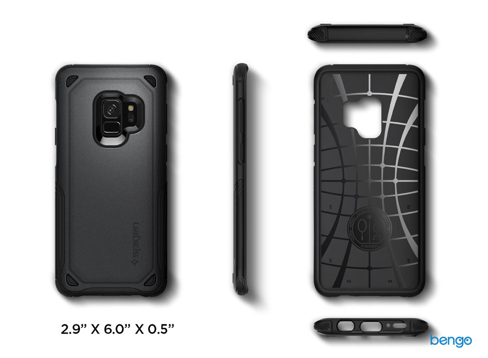 Ốp lưng Samsung Galaxy S9 SPIGEN Hybrid Armor - Black