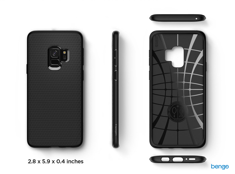 Ốp lưng Samsung Galaxy S9 SPIGEN Liquid Air - Matte Black