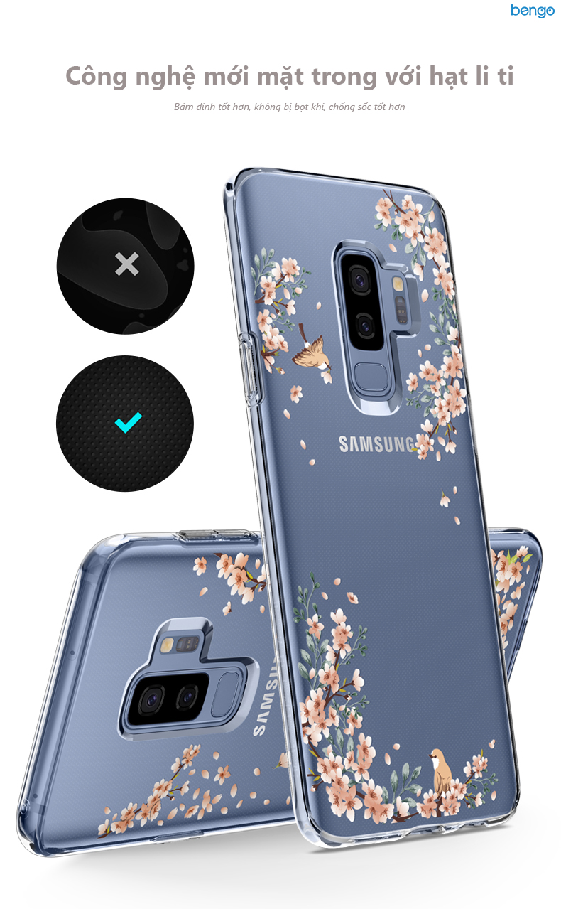 Ốp lưng Samsung Galaxy S9 Plus SPIGEN Liquid Crystal Blossom