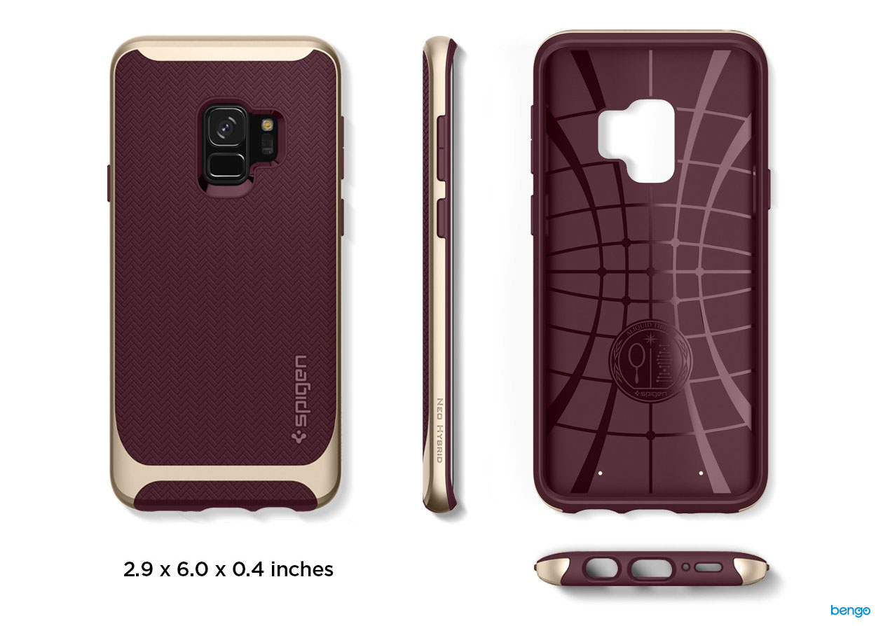  Ốp lưng Samsung Galaxy S9 SPIGEN Neo Hybrid™ - Burgundy