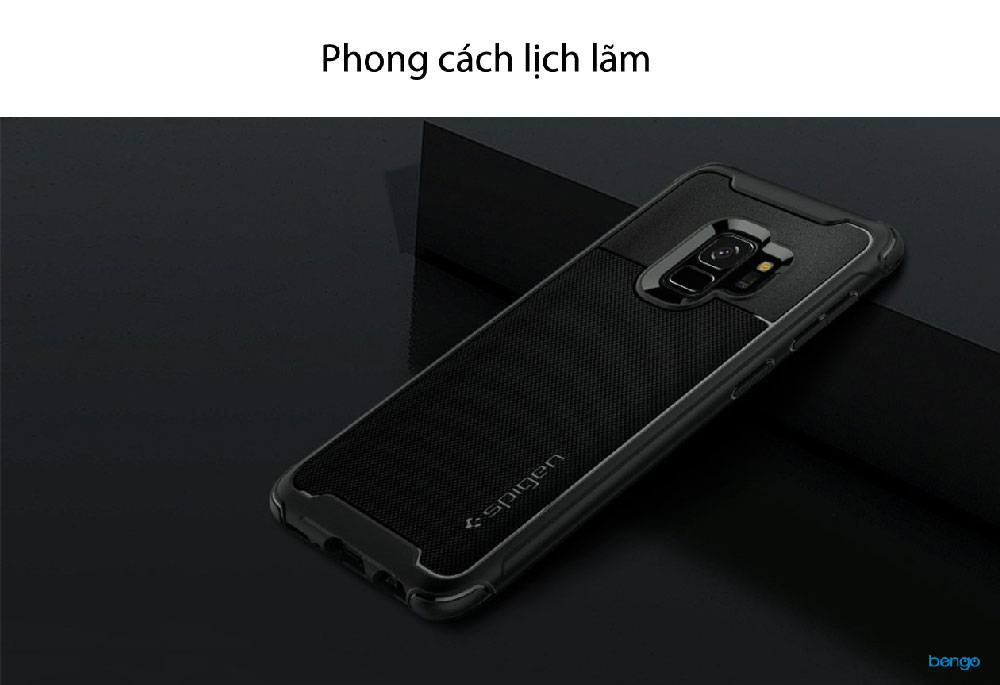 Ốp lưng Samsung Galaxy S9 SPIGEN Rugged Armor Urban - Black Ốp lưng Samsung Galaxy S9 SPIGEN Rugged Armor Urban - Black