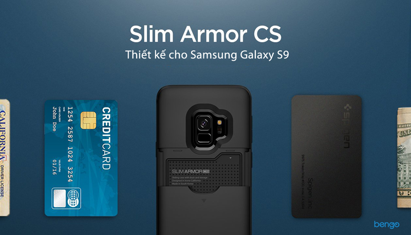 Ốp lưng Samsung Galaxy S9 SPIGEN Slim Armor CS