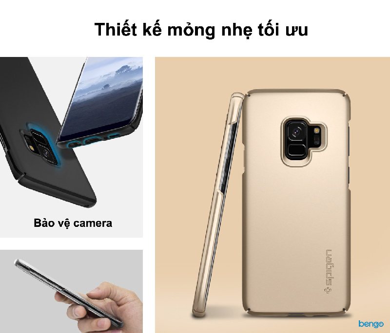 Ốp lưng Samsung Galaxy S9 SPIGEN Thin Fit - Black