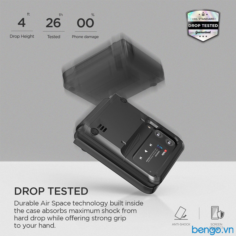 Ốp lưng Samsung Galaxy Z Flip 3 5G VRS Design QuickStand Active