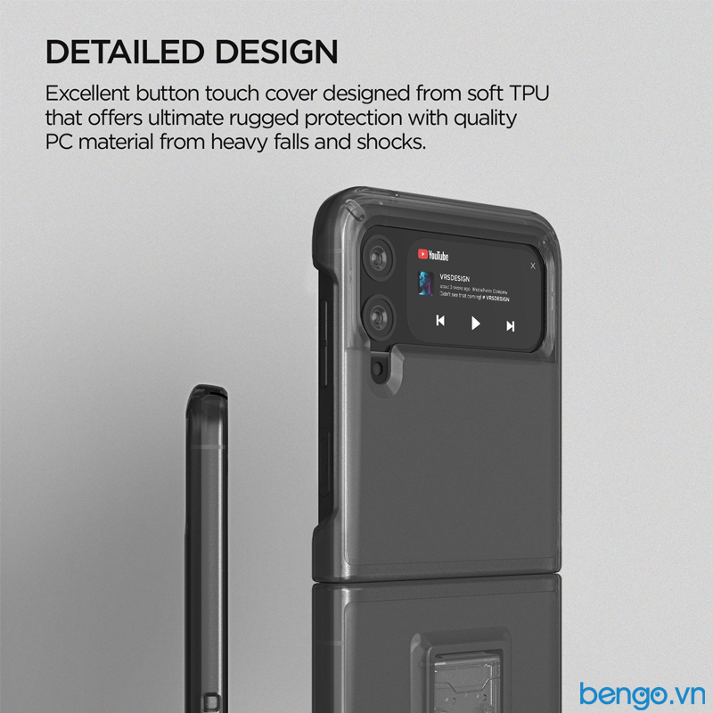 Ốp lưng Samsung Galaxy Z Flip 3 5G VRS Design QuickStand Modern