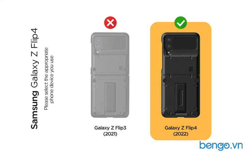Ốp Lưng Samsung Galaxy Z Flip 4 5G VRS Design QuickStand Active