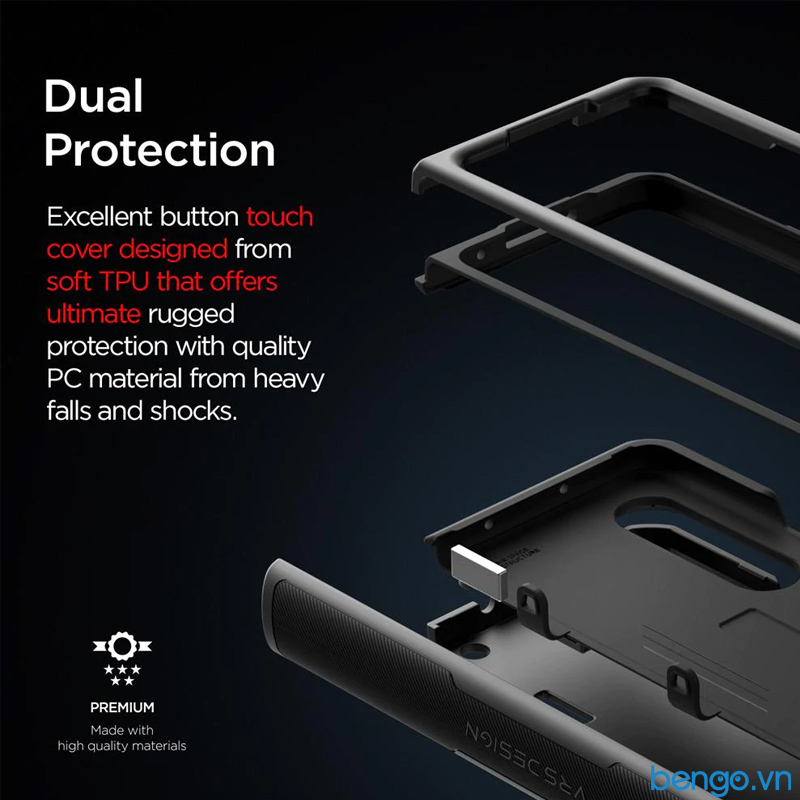 Ốp lưng Samsung Galaxy Z Fold 3 5G VRS Design Terra Guard