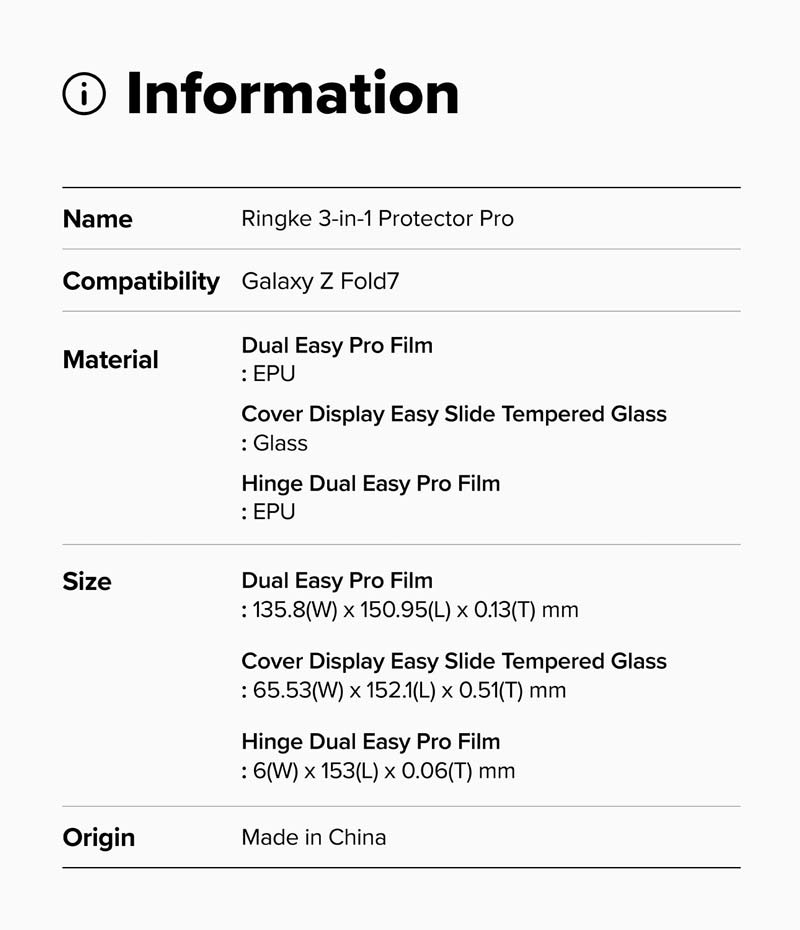 Bộ dán Samsung Galaxy Z Fold 7