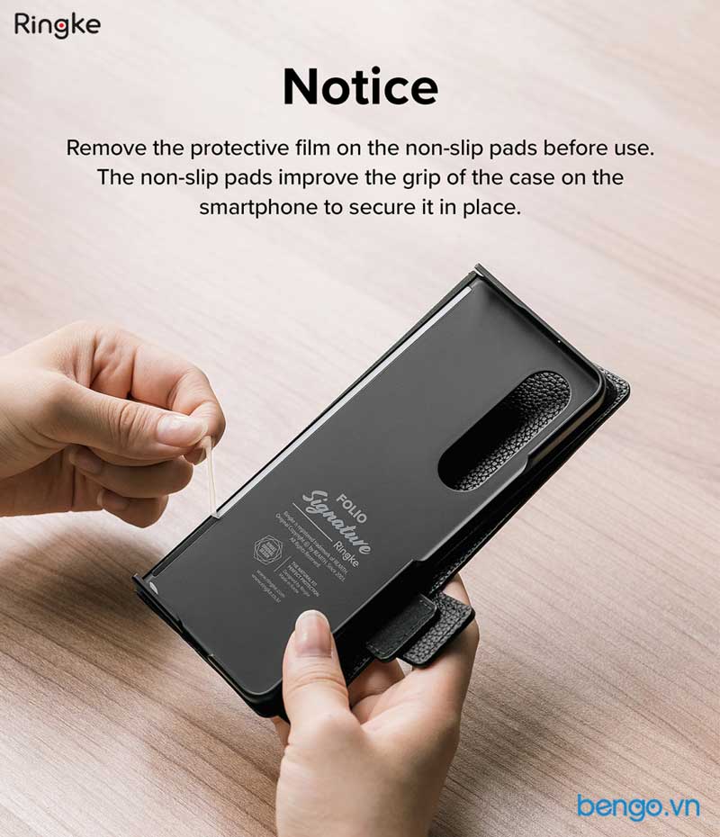 Bao da Samsung Galaxy Z Fold 4 RINGKE Folio Signature EZ Strap Plus