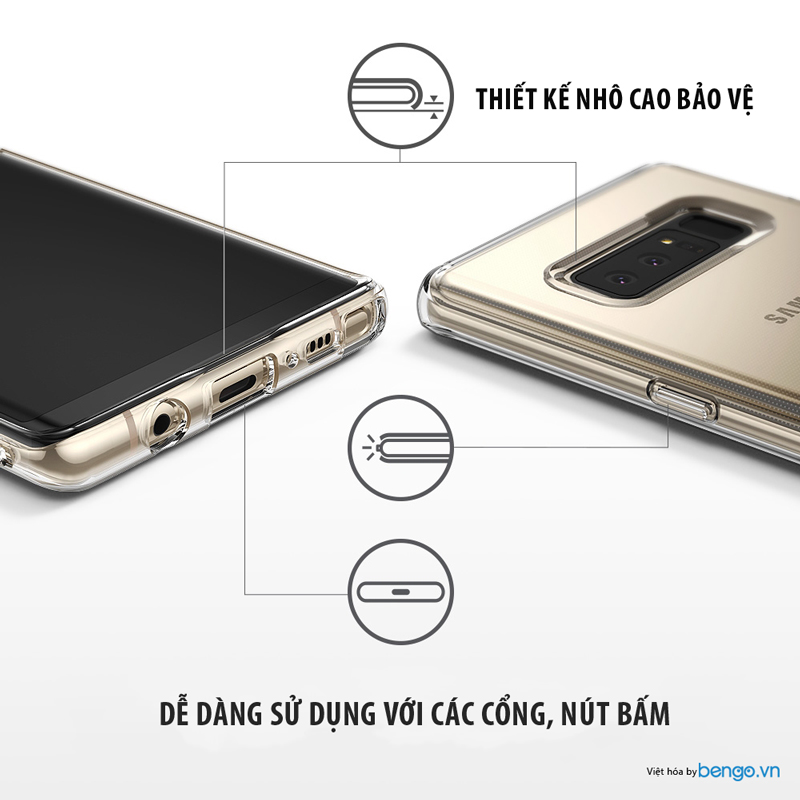 Ốp lưng Samsung Galaxy Note 8 Ringke Air Ốp lưng Samsung Galaxy Note 8 Ringke Air