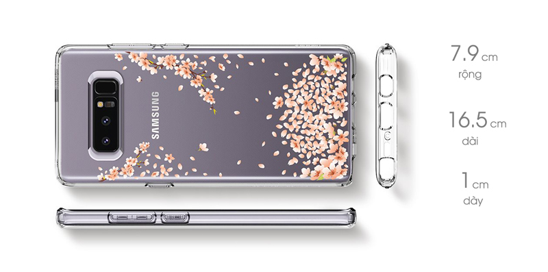 Samsung Galaxy Note 8 Spigen Liquid Crystal Blossom Samsung Galaxy Note 8 Spigen Liquid Crystal Blossom