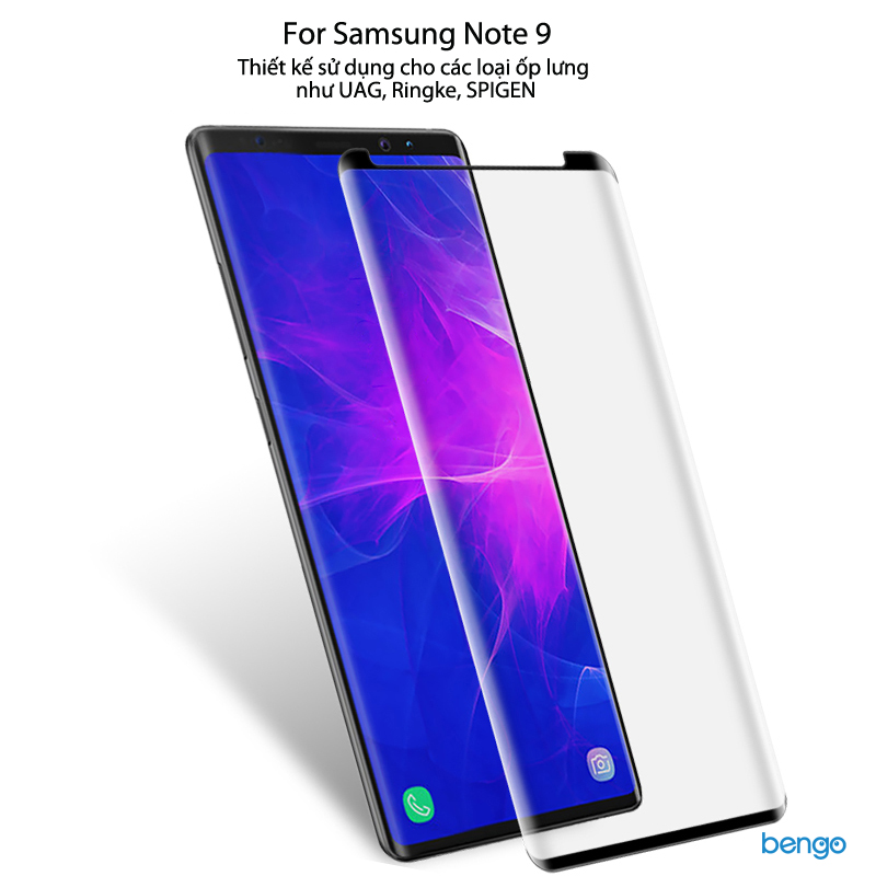 Dán cường lực Samsung Galaxy Note 9 3D full màn hình - Small