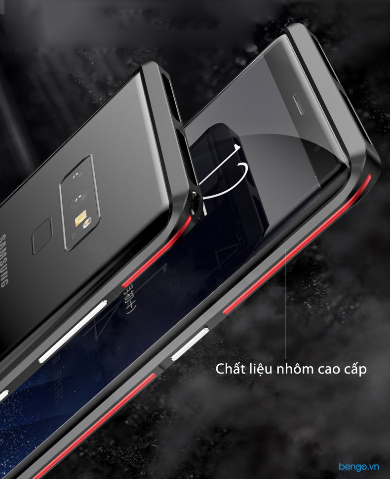 Viền kim loại LUPHIE cho Samsung Galaxy Note 9 Aluminum Metal